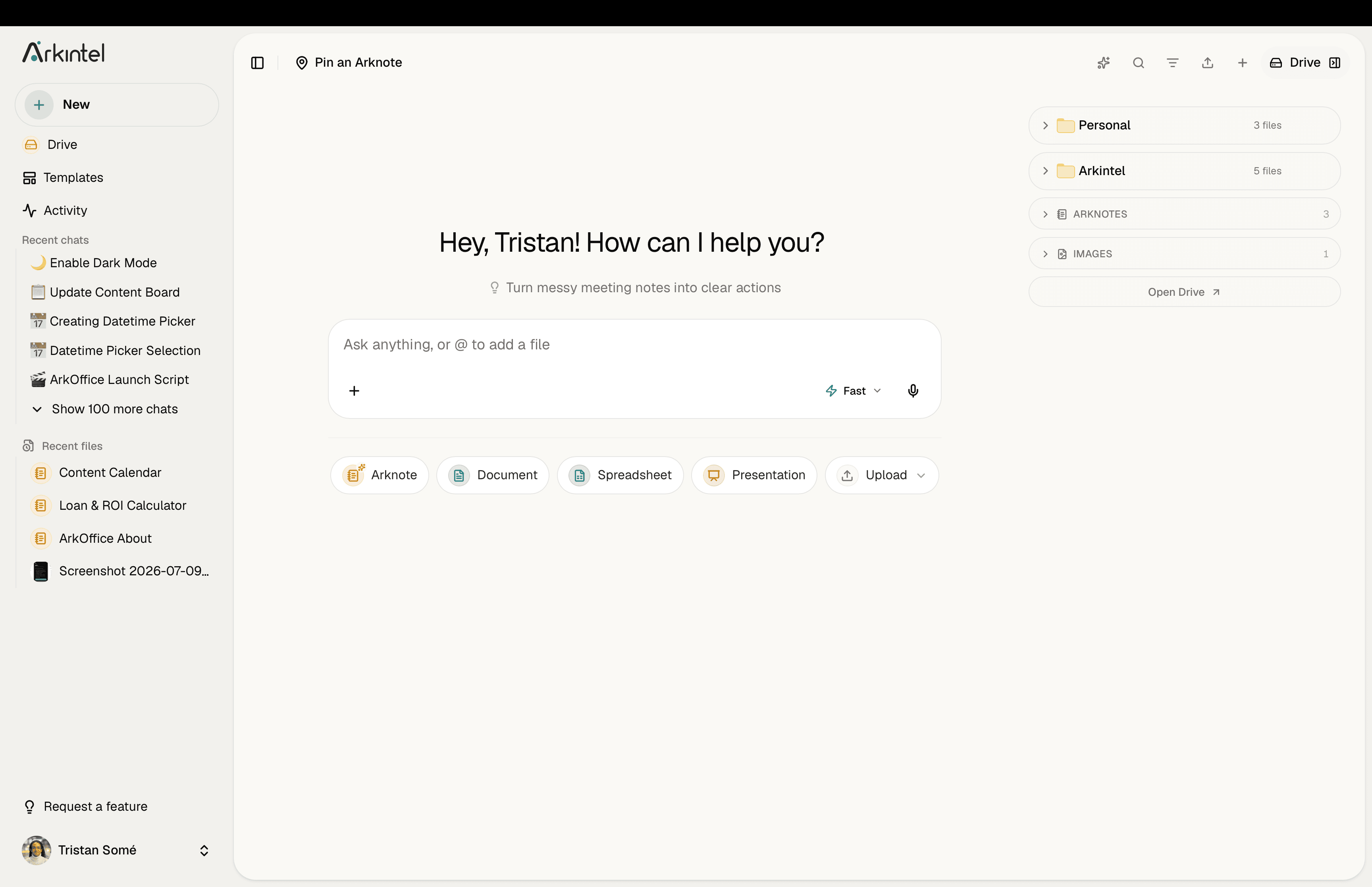 Chat interface