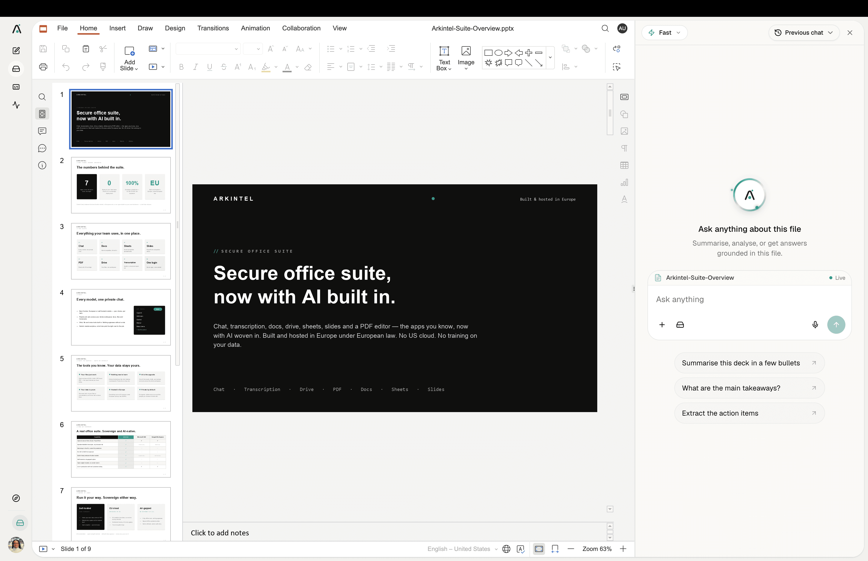 Slides product screenshot