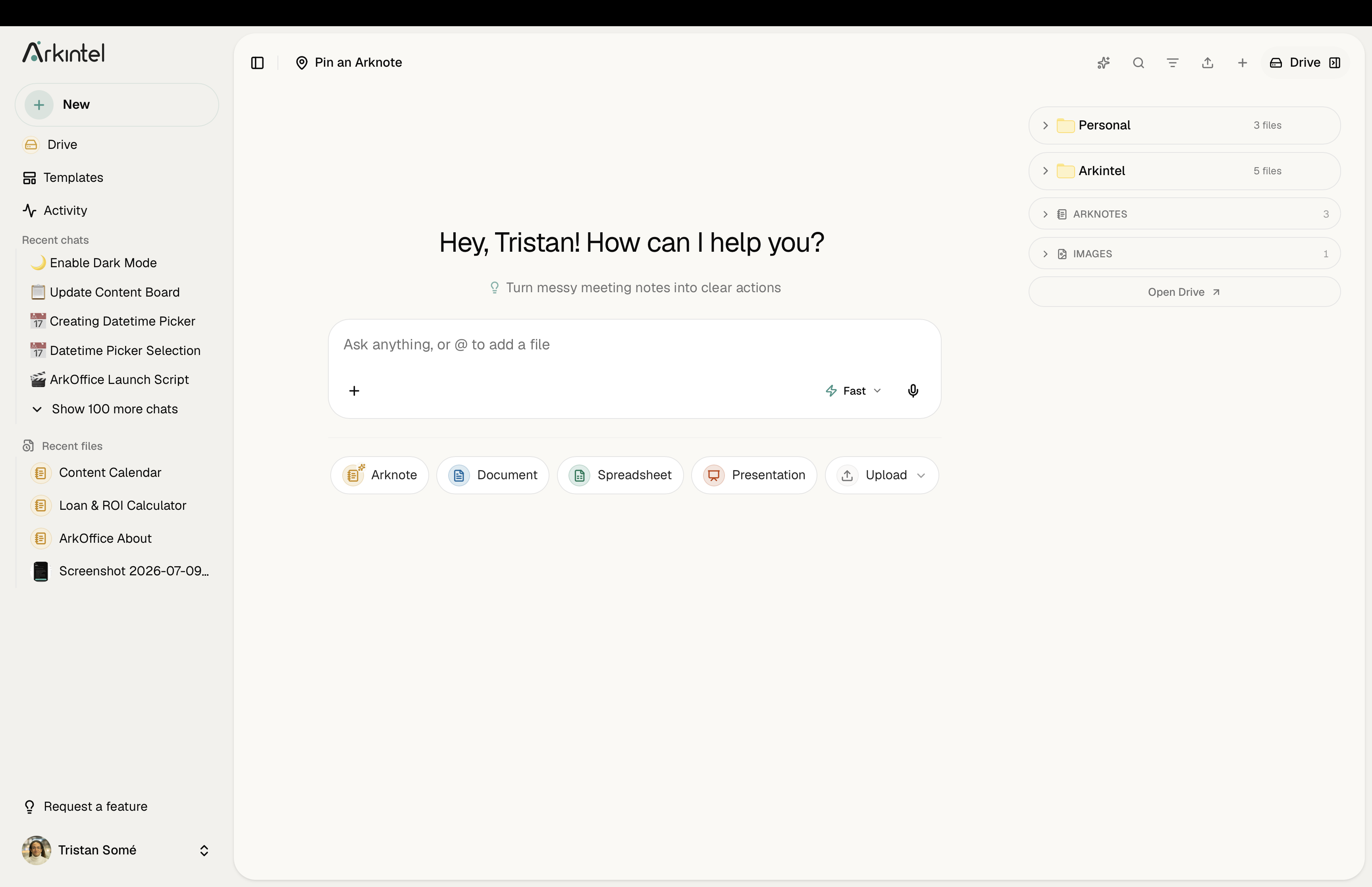 Chat product screenshot