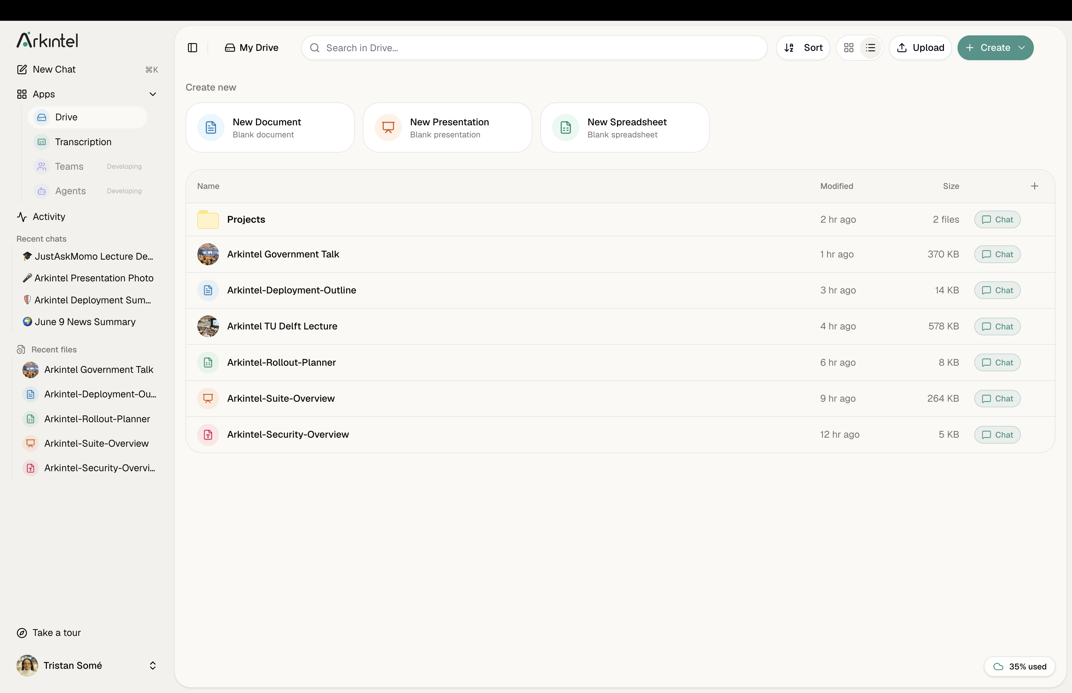 Drive product screenshot