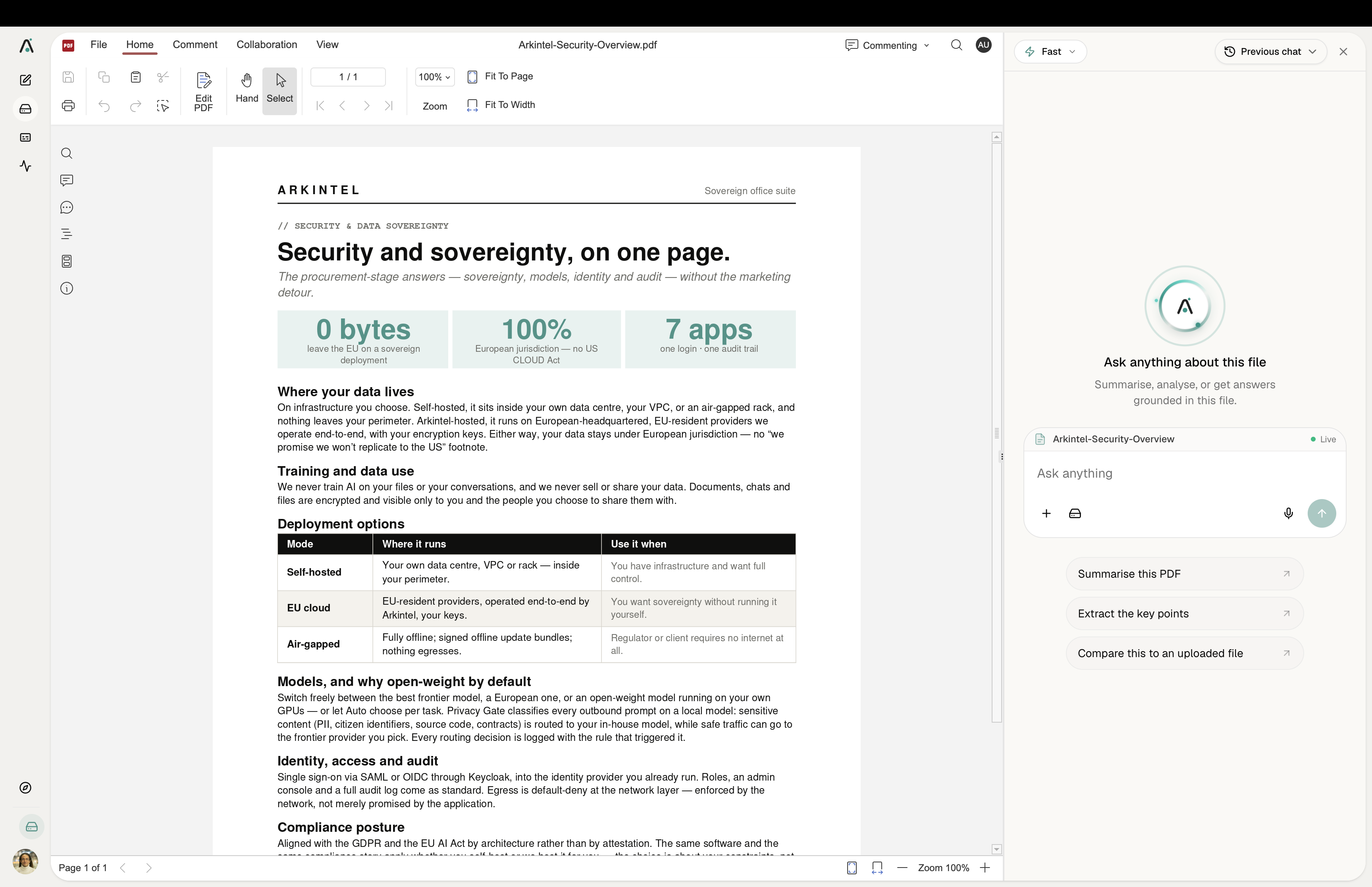 PDF product screenshot